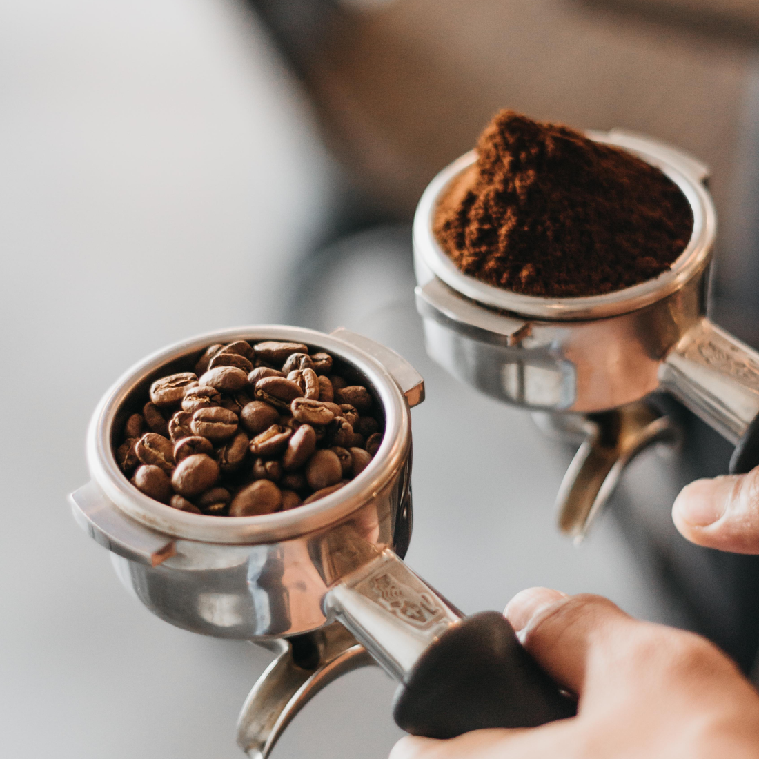 café en grano y café molido